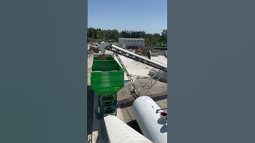 GRAU Radial Aggregate Feeding Conveyor for Concrete Batching Plants in operation