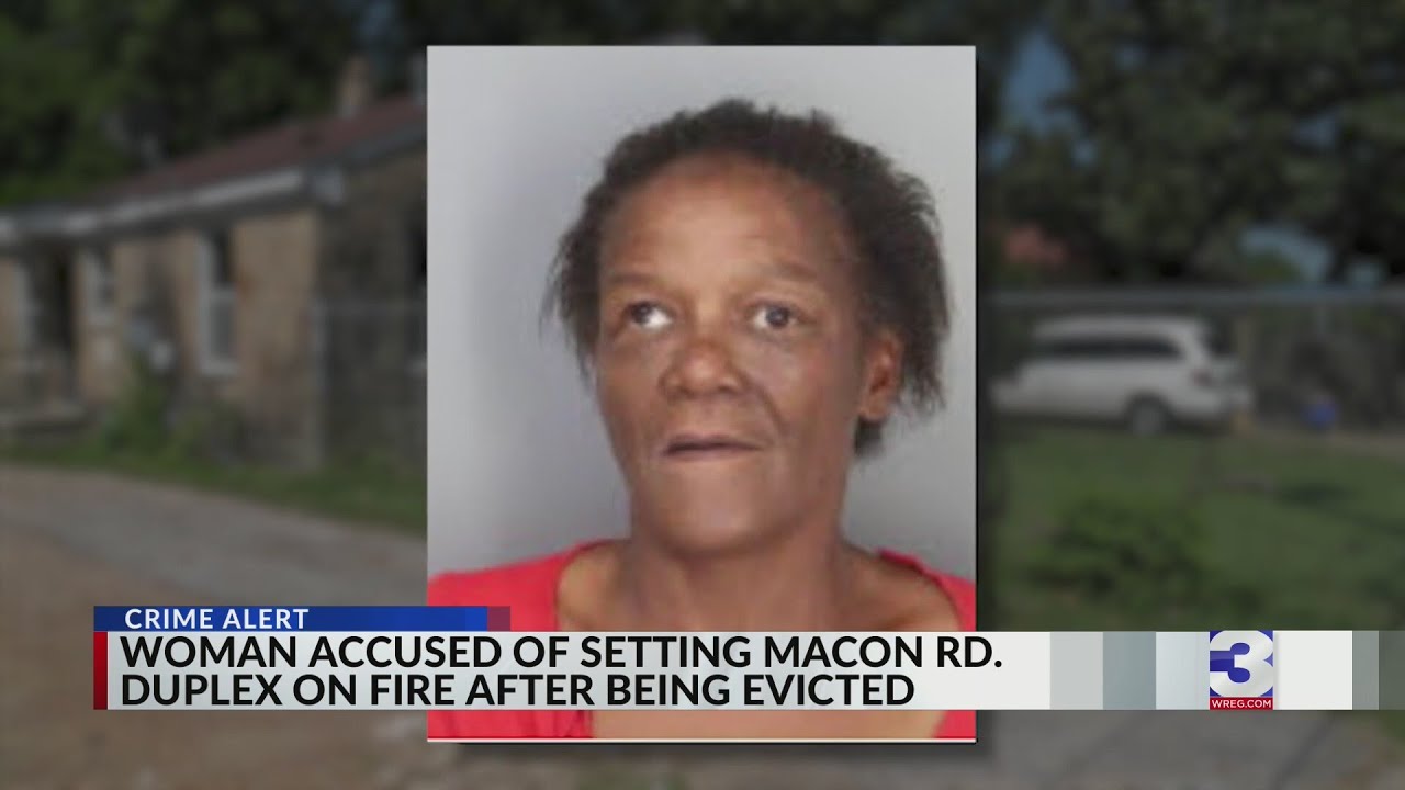 Woman evicted from home accused of trying to set it on fire - YouTube