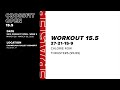 Mat Fraser's CrossFit Open Workout 15.5 | FRASER FILES