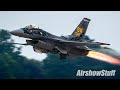 F-16 Twilight Mini-Demo and P-40 Heritage Flight - EAA AirVenture Oshkosh 2021