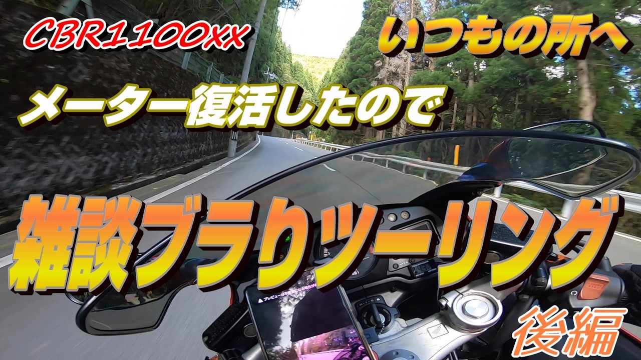 CBR1100xx】【メンテナンス】スピードメーター復活したのでブラブラ