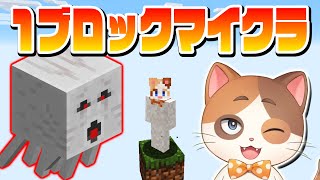 【マイクラ】1ブロックしかないマイクラの世界でエンダードラゴン討伐を目指す！～Part2～【縦型配信】