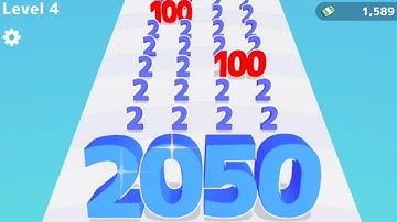 Number Run: Merge 3D Master - All Levels Gameplay Android iOS (Levels  1-21)