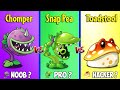 Chomper vs snap pea vs toadstool  who will win  pvz 2 plant vs plant