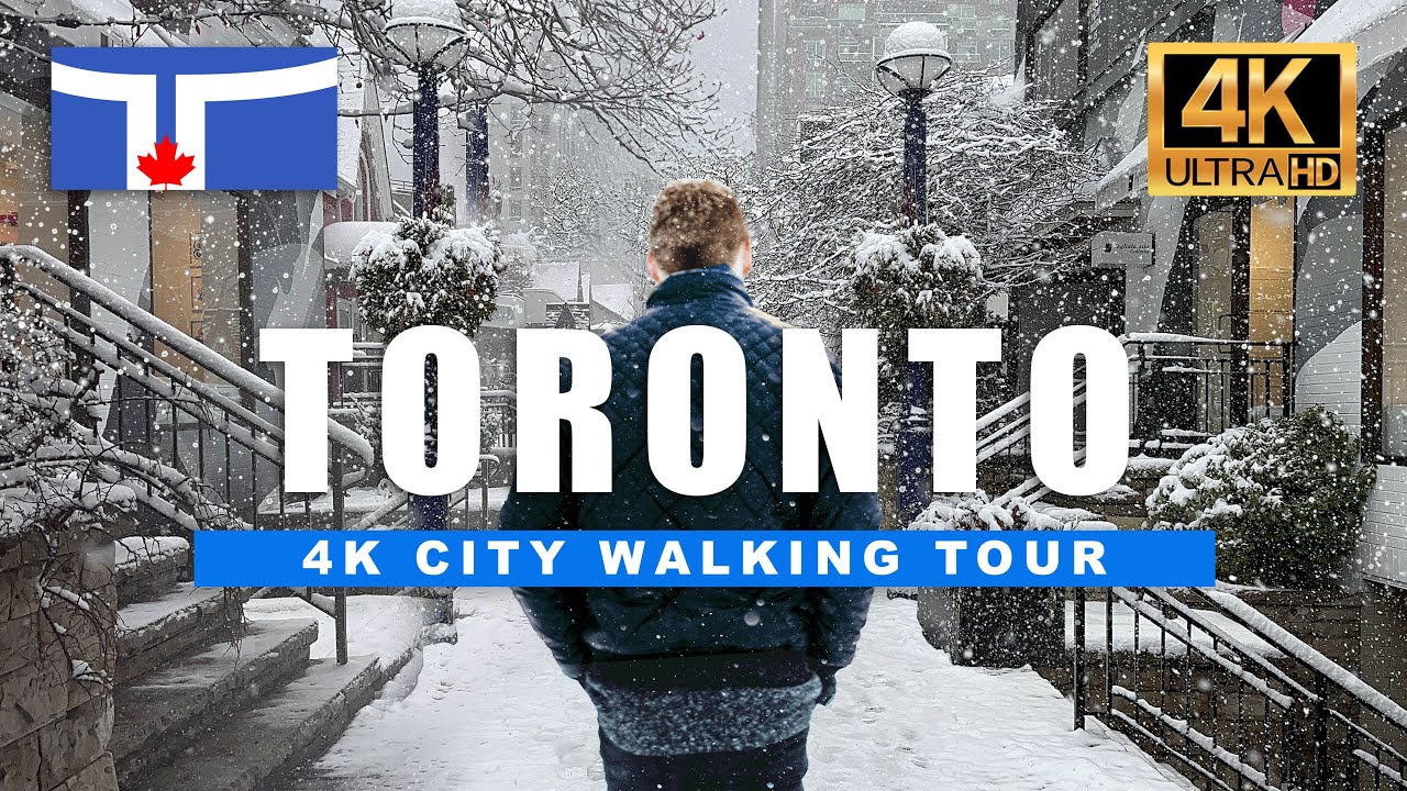 Thursday Heavy Snowfall - Toronto Walking Tour - Yorkville Winter City ...