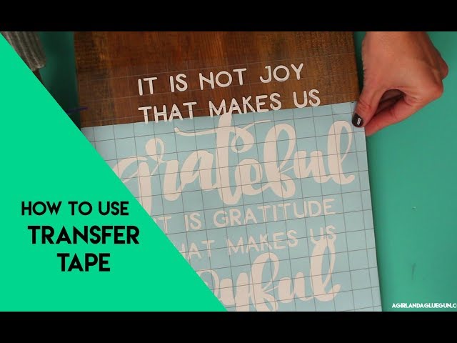 How to use vinyl transfer tape class=