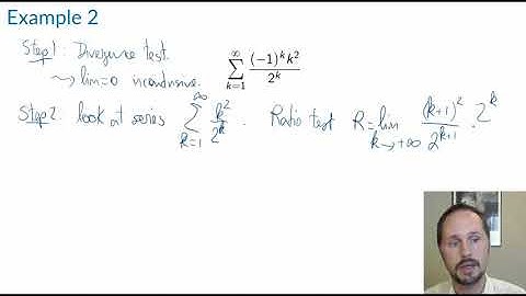 Math 263: Section 10.6 -- example 2 (an absolutely convergent series)
