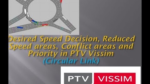 PTV Vissim: Desired Speed, Reduced Speed Areas, Conflict and Priority Rules