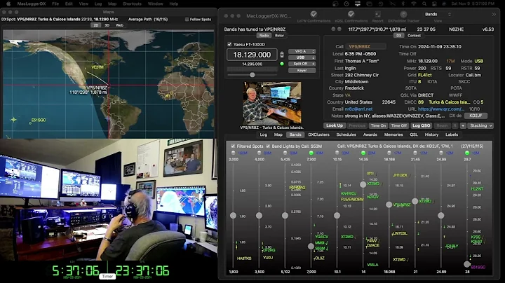 worked VP5/NR8Z from Turks & Caicos Islands on 17m ssb