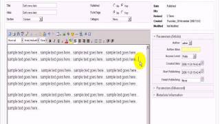 How to add article in Joomla 1.5