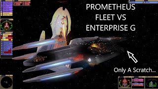 5 PROMETHEUS SHIPS VS 1 ENTERPRISE G | Will the Prometheus Stop It? | Star Trek Bridge Commander |