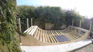 How to Build a Skate Ramp - Mini Ramp / Halfpipe - Time Lapse