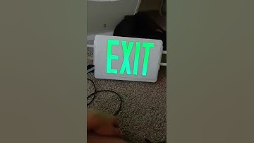 exit sign combo unit.