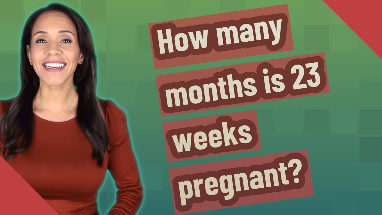 How Many Months Is 23 Weeks Pregnant Youtube