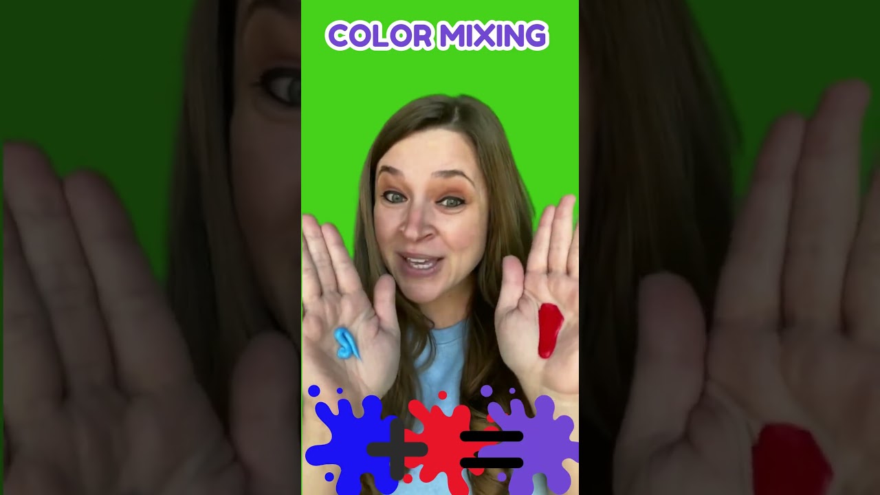 Mixing Colors to Make Purple! 💙❤️ #shorts #colormixing