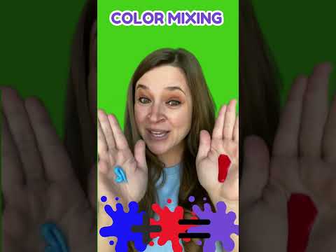 Mixing Colors to Make Purple! 💙❤️ #shorts #colormixing