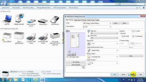 Cách chỉnh khổ giấy cho máy in Canon