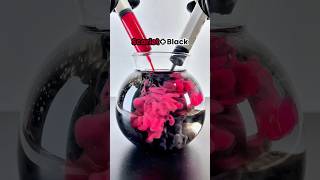 Red Scarlet 🔴 vs Black ⬛️ Color Mixing 🎨 #satisfying #artvideo #colormixing #asmr