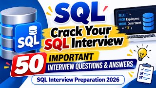 SQL Interview Question & Answer ✅ 50 Most Important Questions | For Beginners & Experienced