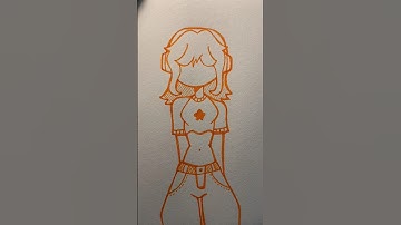 Simple graffiti character you can draw #shorts #sketch