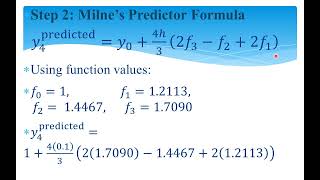 Milne's method predictor corrector method | Milne method | multi step predictor corrector method