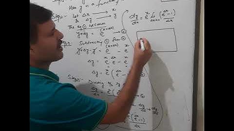 Differentiate e^x by ab-initio method