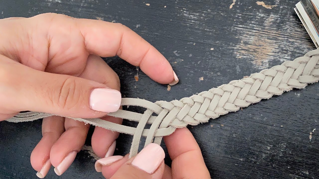 Braiding Leather Tutorial - How to Braid Leather With Three Laces