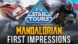 MANDALORIAN & GROGU in Star Tours | First Impressions - Disney News Vlog