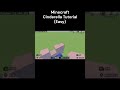 Minecraft Cinderella Tutorial #minecraft #minecraftshorts #youtubeshorts #minecraftbuilding