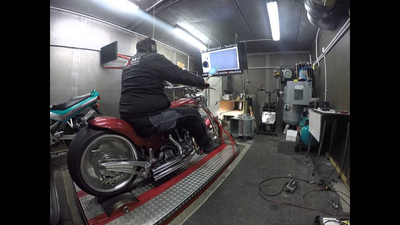 MGM Technik Harley Davidson Custom Chopper RevTech Engine - YouTube