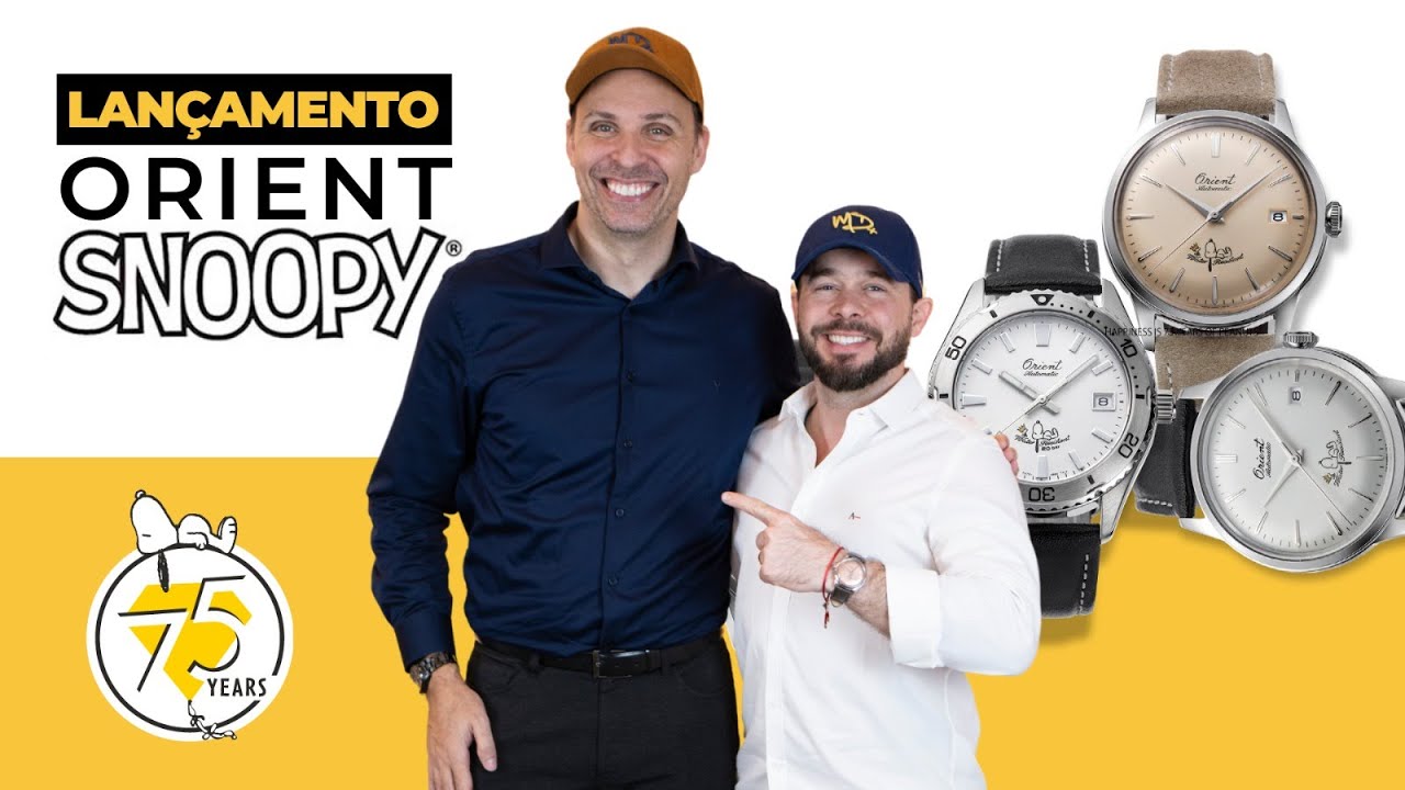 Relógio Orient Snoopy Edição Limitada 75 Anos - RA-AR0011S