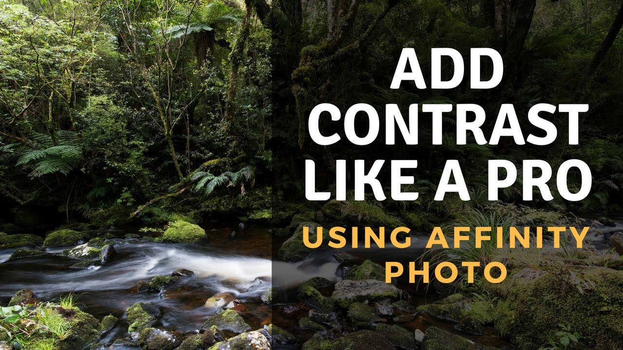 The BEST way to Add Contrast in Affinity Photo YouTube