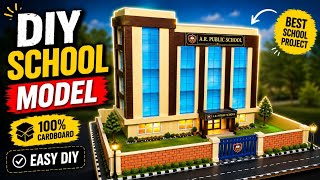 Amazing DIY School Model Using Only Cardboard! #diy #craft #homemade 