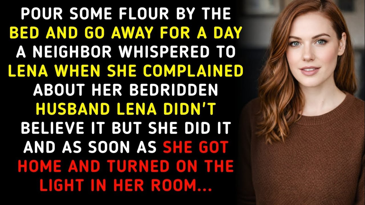 Pour Some Flour By The Bedside Of My Bedridden Husband!