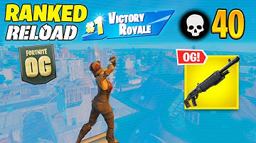 High Elimination Solo vs Squads RANKED Win Gameplay (Fortnite Reload)
