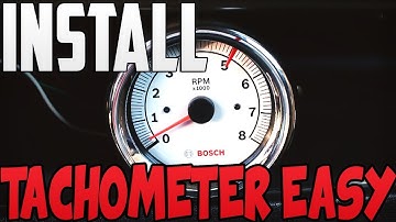 How To Install A Tachometer Gauge In A Car ( FAST AND EASY)