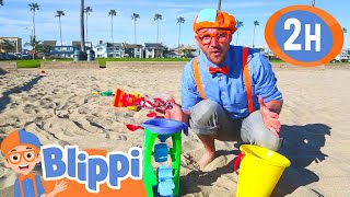 Learn Colors and Counting at a Beach! | Blippi - Kids Playground | Educational Videos for Kids