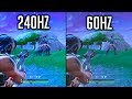 What it looks like to play in 240hz in FORTNITE [ReSample Test]