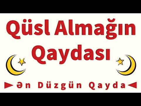 #Qüsul necə alınır?# Qüsül nasıl alınır?# Boy abdesti nasıl alınır?# Qüsulun alınma qaydası.#