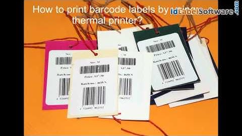Thermal printing process for printing barcode labels