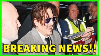 Johnny Depp flashes yellowing smile at fans at first UK premiere since Amber Heard trial