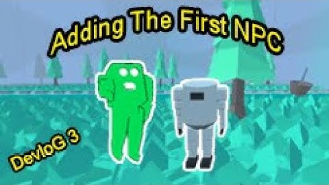 I added the first NPC in my godot game for the game devlog #3 ( First video with voice )