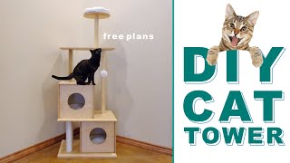 DIY MEGA CAT TREE | MODERN BUILDS