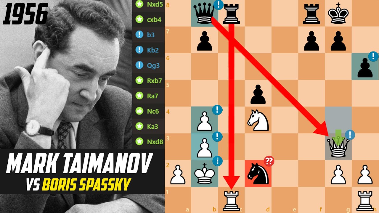 EPIC DUEL: MARK TAIMANOV VS BORIS SPASSKY! USSR Championship 1956