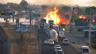 Мощнейший Взрыв Прогремел В Мексике На Автозаправке .