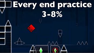 Every end 3-8% mobile practice run