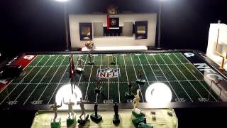 Electric Football Drop back drill at 49ers practice facility with Gamechanger QB