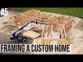 Building A Custom Home | #5 - How To Straighten BIG Walls!
