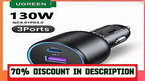A must-have product! UGREEN 130W USB C Car Charger For Xiaomi iPhone 17 Samsung Galaxy S25 Laptops