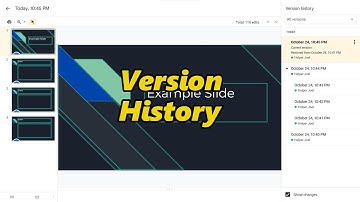 View Version History In Google Slides